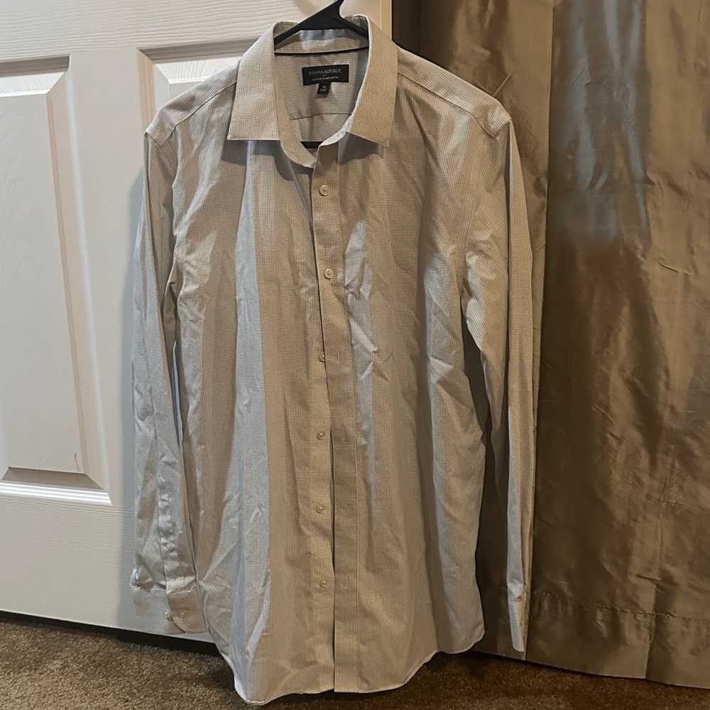 Banana Republic Men's Gray Dress Shirt